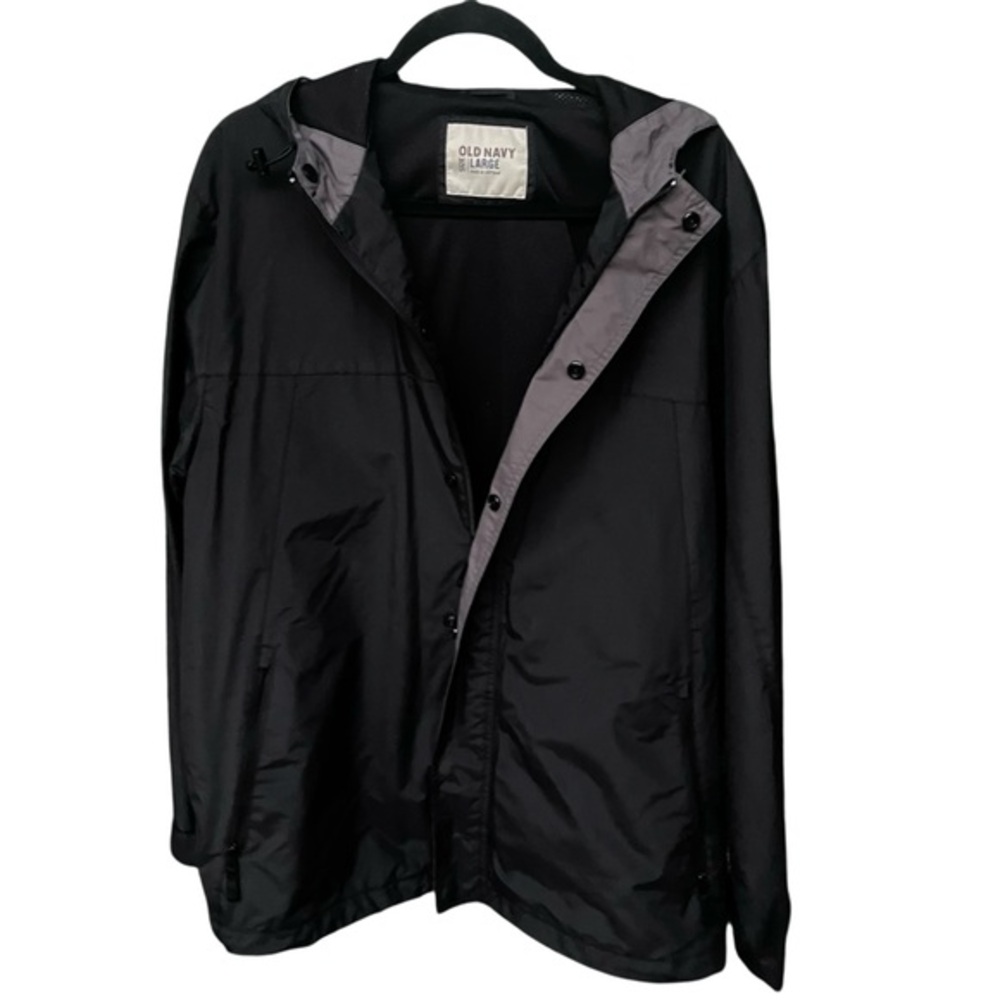 Old Navy Men's Black Raincoat